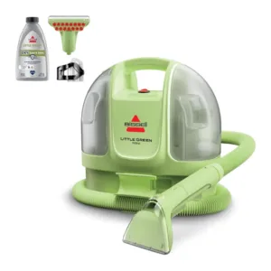 Bissell Little Green Mini Portable Carpet and Upholstery Deep Cleaner, Car/Auto Detailer, with HydroRinse Self-Cleaning Tool and 4" Tough Stain Tool, Tea Green, 4075