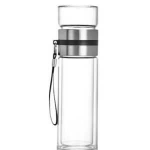 Glass water bottle