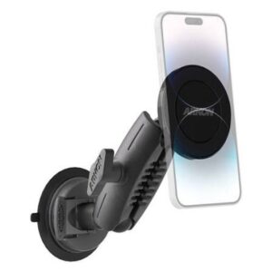 Magnetic cup phone holder